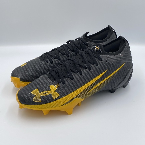Under Armour Other - Under Armour Blur Pro Football Cleats Black Steeltown Gold Men's 9 3028220-002